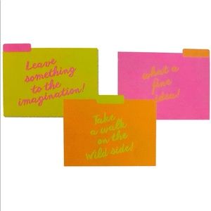 C R Gibson Neon What a Fine Idea Neon File Folders